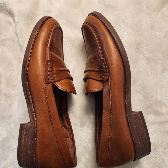 Madewell Tan Leather Women's Slip-On Loafers - Picture 2 of 5